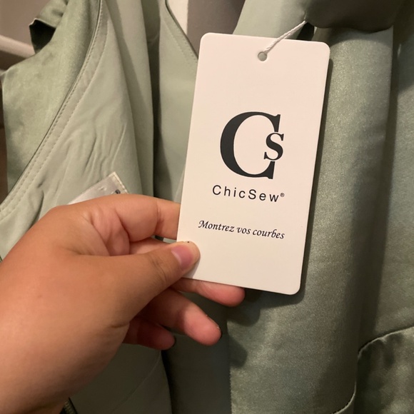 ChicSew Dusty Sage Bridesmaid Dress - Picture 5 of 5